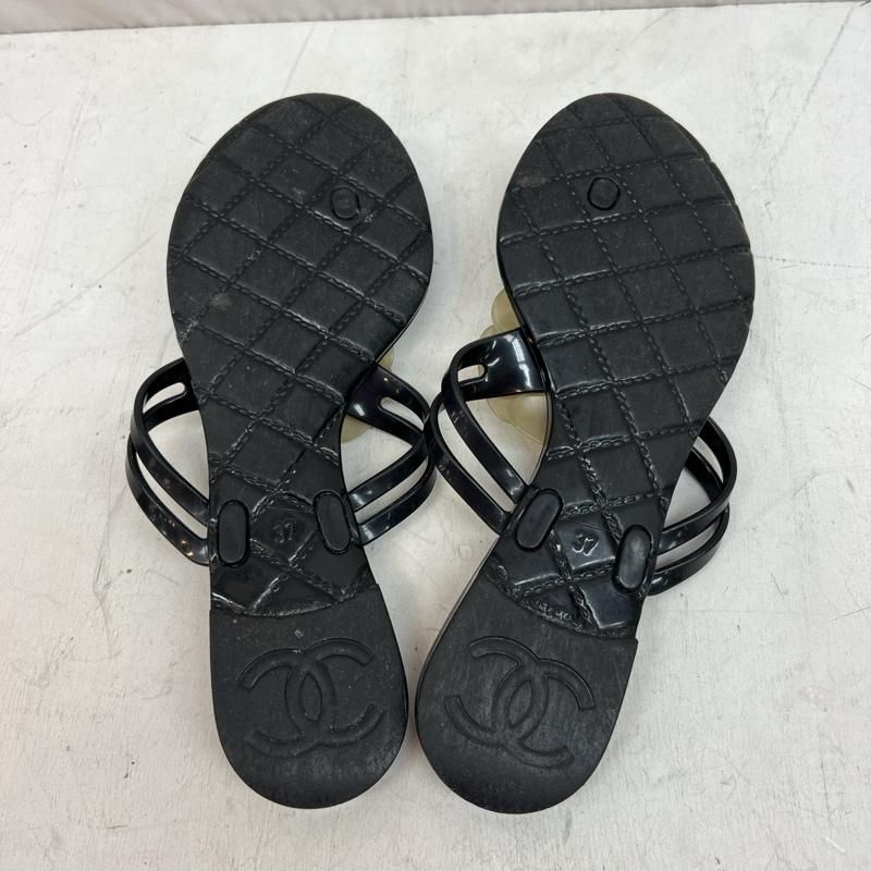 CHANEL シャネル サンダル カメリアココマーク ビーチサンダル