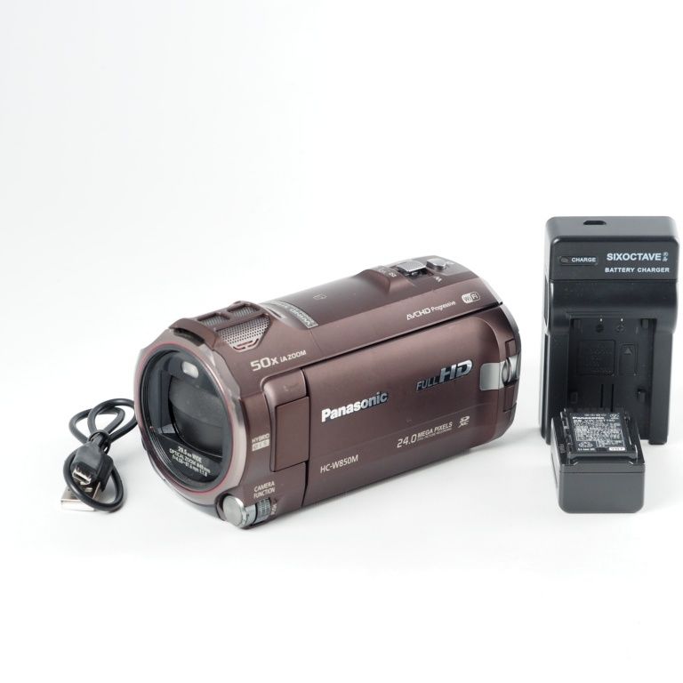 Panasonic HC W 850 M T デジタルハイビジョンビデオカメラ 内蔵メモリー64 GB ブラウン 13812