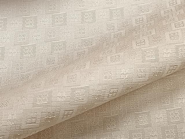 平和屋着物○上質な色無地 草花地紋 山吹茶色 正絹 逸品 AABB3861ck