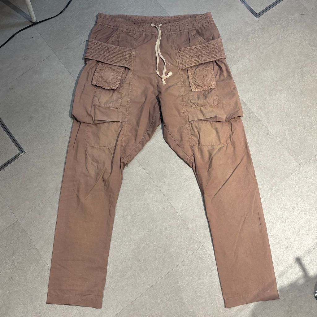 Rick Owens DRKSHDW リックオウエンス ダークシャドウ CREATCH CARGO PANTS パンツ DU3375 DRK DST ブラウン size S 表参道A06