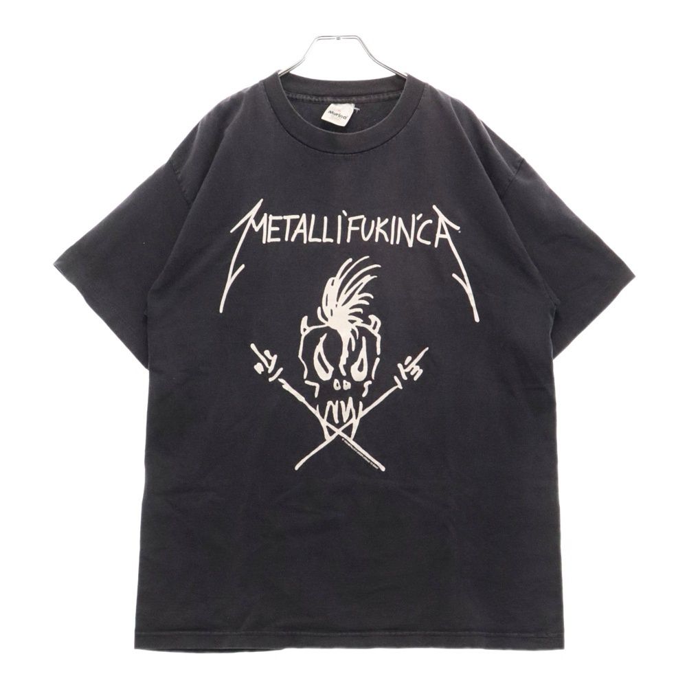 VINTAGE (ヴィンテージ) 90s METALLICA METALLI'FUKIN'CA Been There Done It Tee メタリカ ビーンゼアダンイットプリント半袖Tシャツ カットソー ブラック