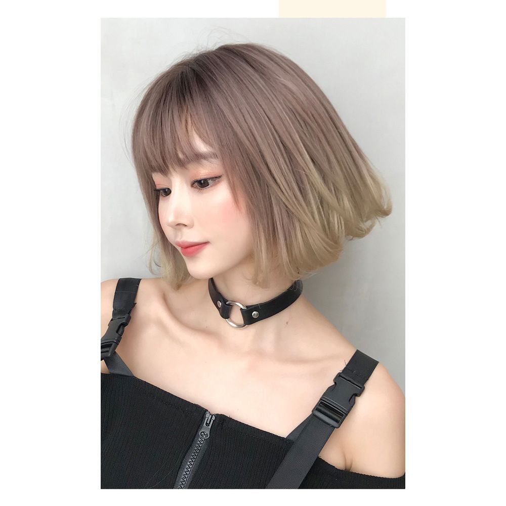 ラスト１ 簡単ヘアアレンジ シュシュゴム ヘアウィッグ ダーク