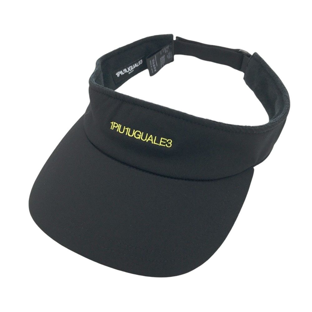 1PIU1UGUALE3 GOLF サンバイザー ブラック系 FREE [240101261475