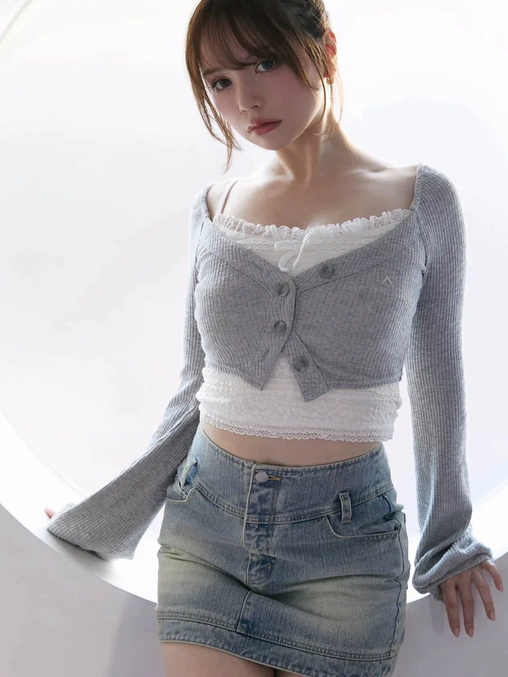 新品未使用】美品 Andmary Clala layered set アンドマリー 長袖 