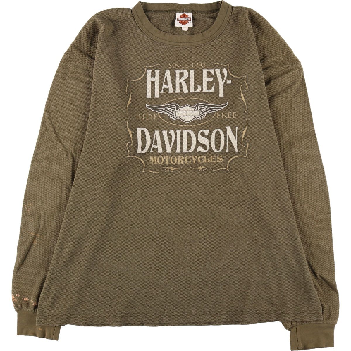 古着 90~00年代 ハーレーダビッドソン Harley-Davidson サーマルロング 