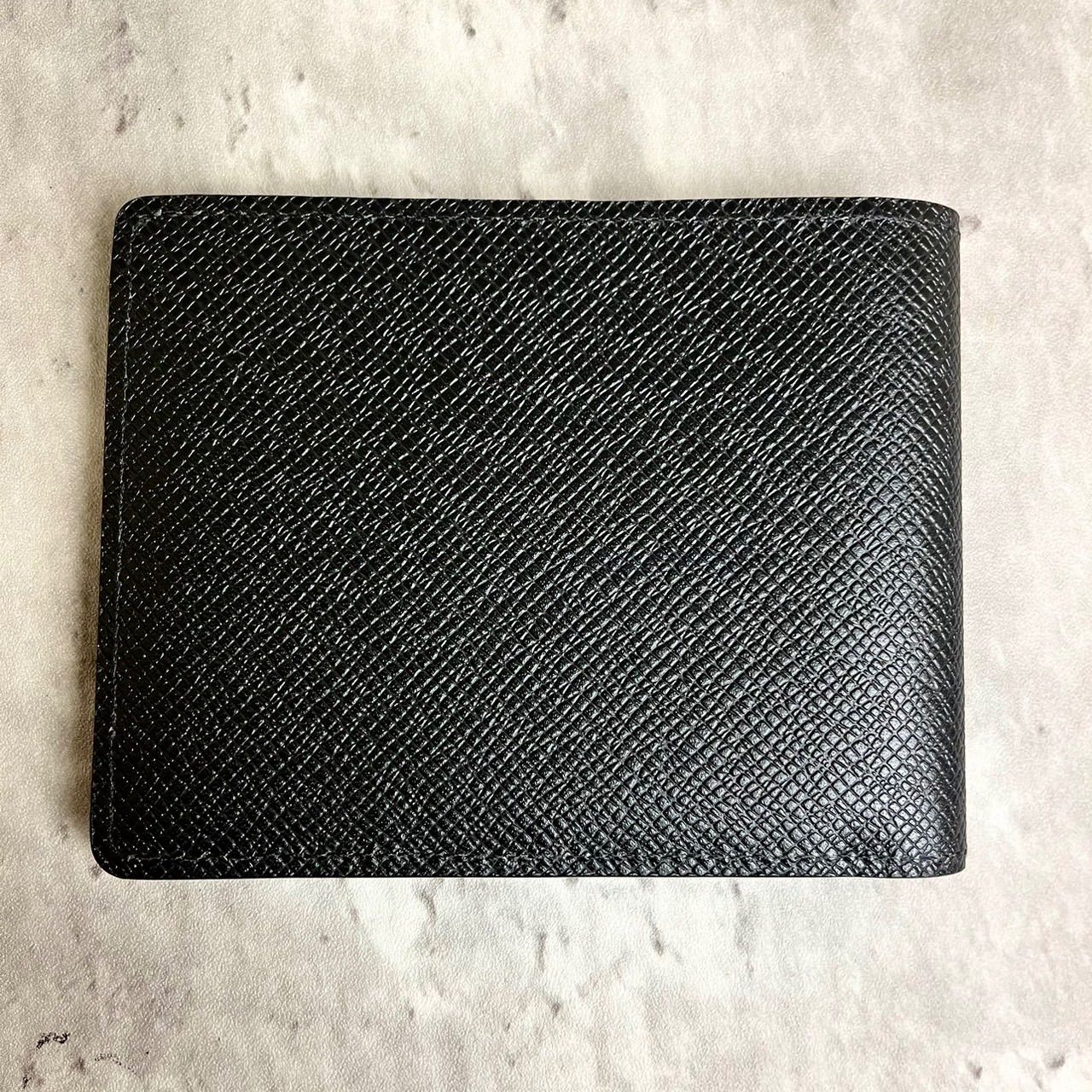 ✨美品✨ルイヴィトン　折り財布　札入れ　カードケース　タイガ　ブラック ルイヴィトン タイガ 二つ折り LOUIS VUITTON カードケース 長