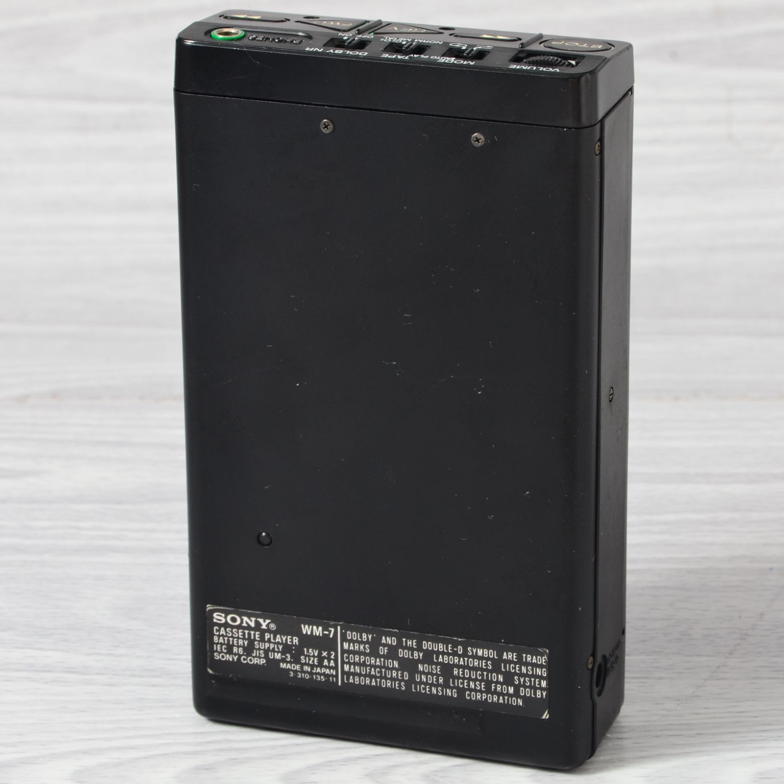 SONY WALKMAN WM-7 カセットウォークマン ブラック ケース付