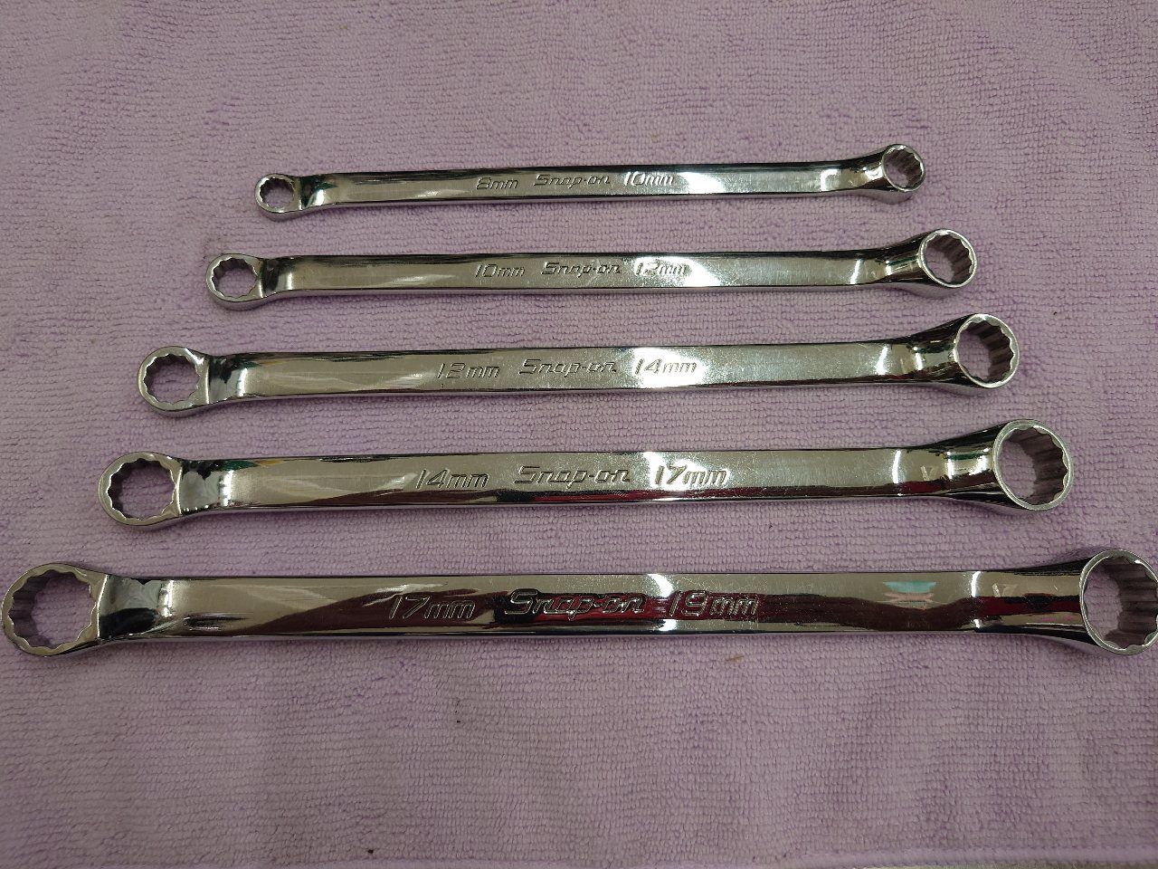 snap-on スナップオン メガネレンチ５本セット XBM-810A ～1719A 囗T巛