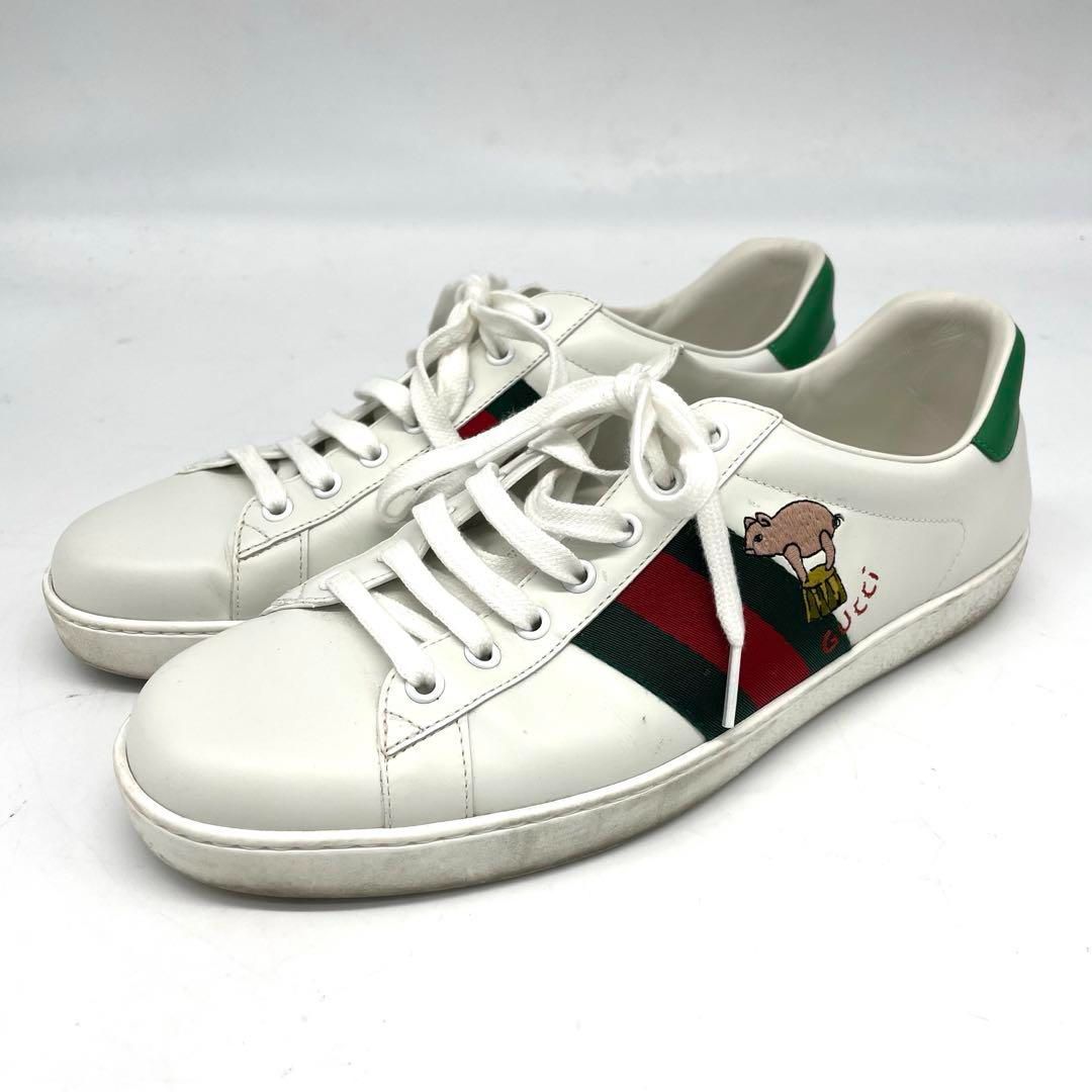 GUCCI グッチ エース キトゥン シェリーライン スニーカー 靴 豚 猫 