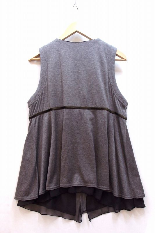 OLLEBOREBLA アルベロベロ  ブタさん ヒョウ柄ファー ベスト ジレ  M グレーブラウン系 219100】OLLEBOREBLA アルベロベロ ブタさん ヒョウ柄ファー
