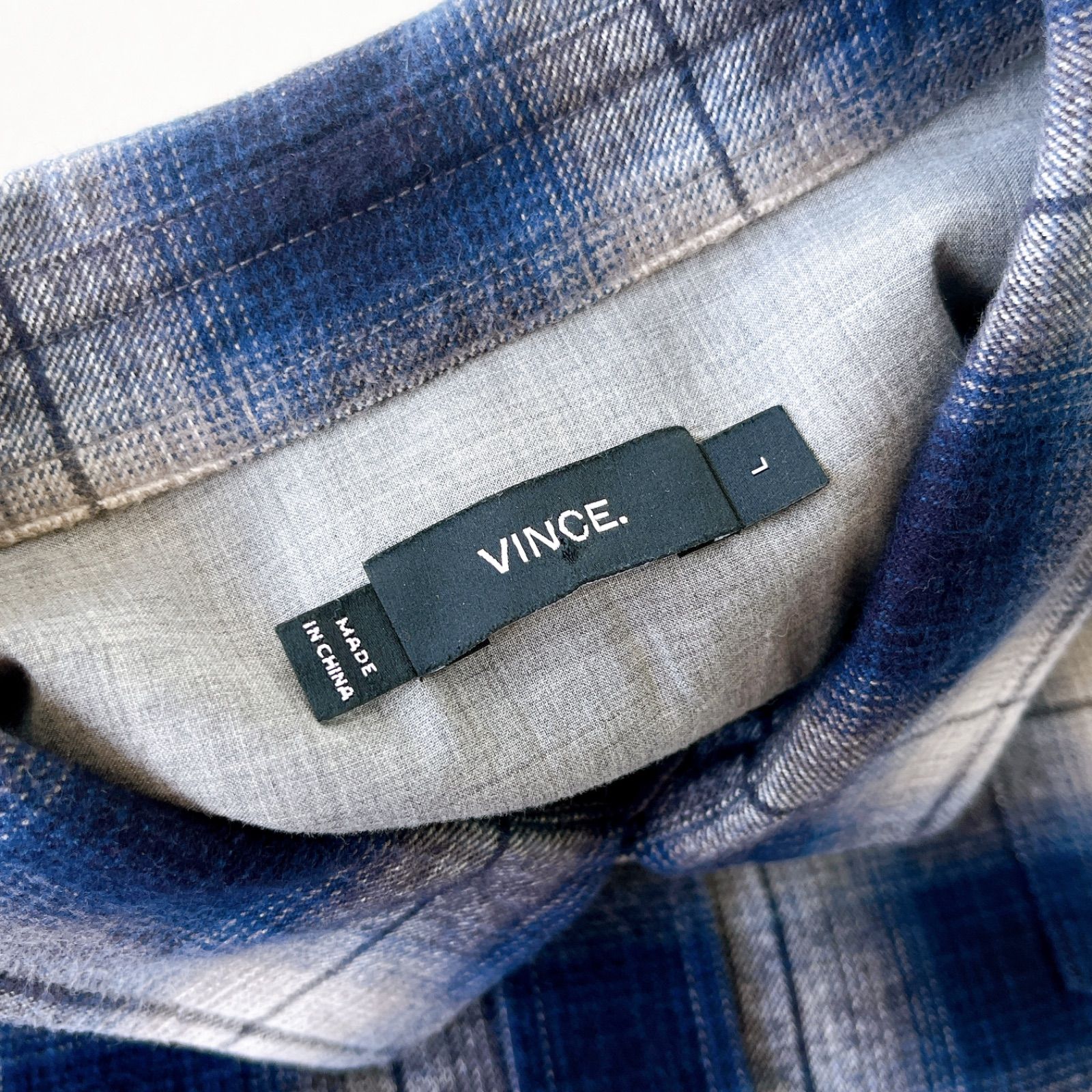 70s Sears プリントネルシャツ sears 70s オンブレチェック ネルシャツ