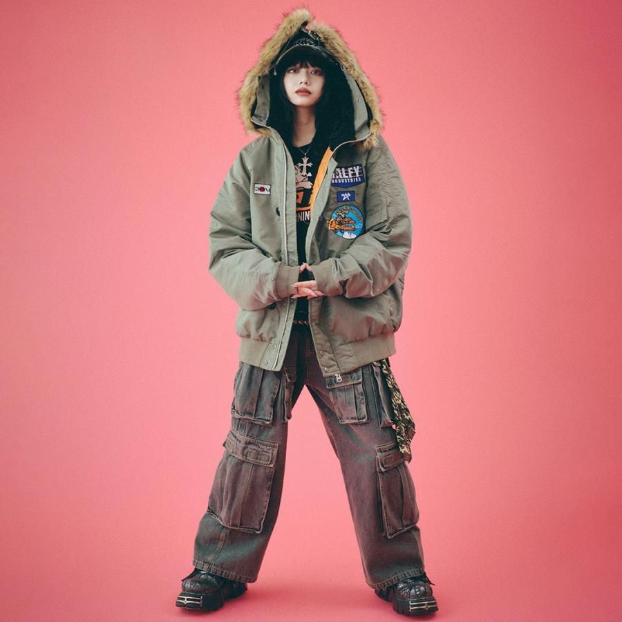 ガルフィー アウター 大型犬 ガルフィー GALFY INU-3B フライトジャケット ブルゾン L 中型犬