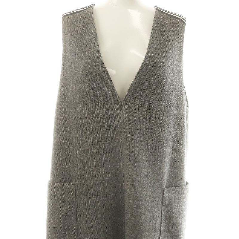 美品✨ボーダーズアットバルコニー WOOL HERRINGBONE DRESS ボーダーズアットバルコニー WOOL HERRINGBONE DRESS