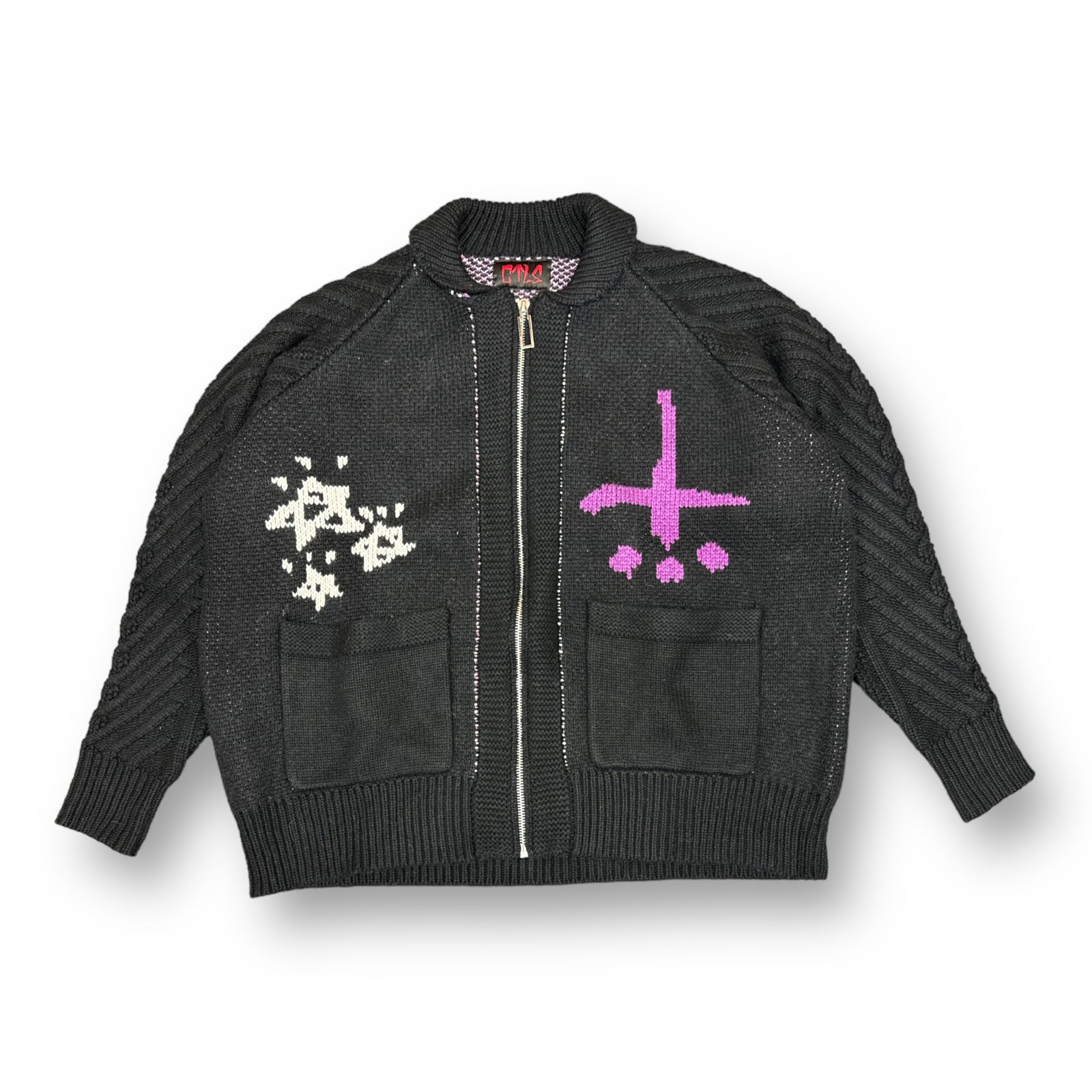 定価77000円 CVTVLIST 23AW ニット ジップ ジャケット ブルゾン 定価77000円 CVTVLIST 23AW ニット ジップ ジャケット ブルゾン