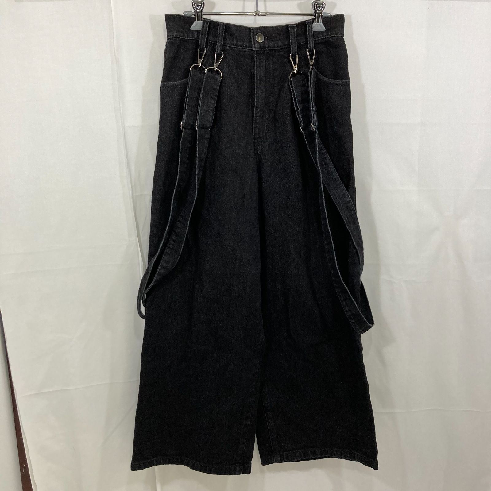 cussil クシル ルーズシルエットダブルサスペンダーワイドパンツ XS 