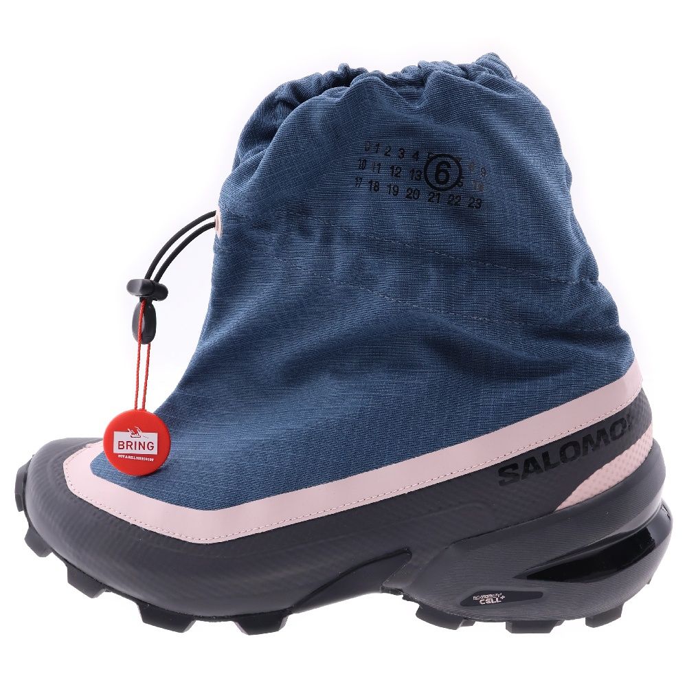 MM6 Maison Margiela (エムエムシックスメゾンマルジェラ) ×SALOMON CROSS MID サロモン クロスミッド リップストップ ハイカットスニーカー ブルー/グレー US9.5/27.5cm S59WS0216