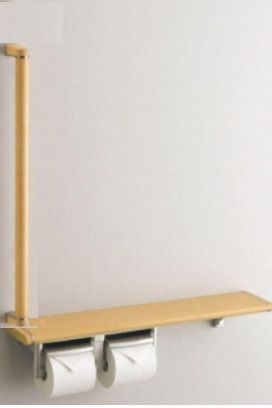 TOTO 手すり棚一体タイプ二連紙巻器 YHB62RS MLW