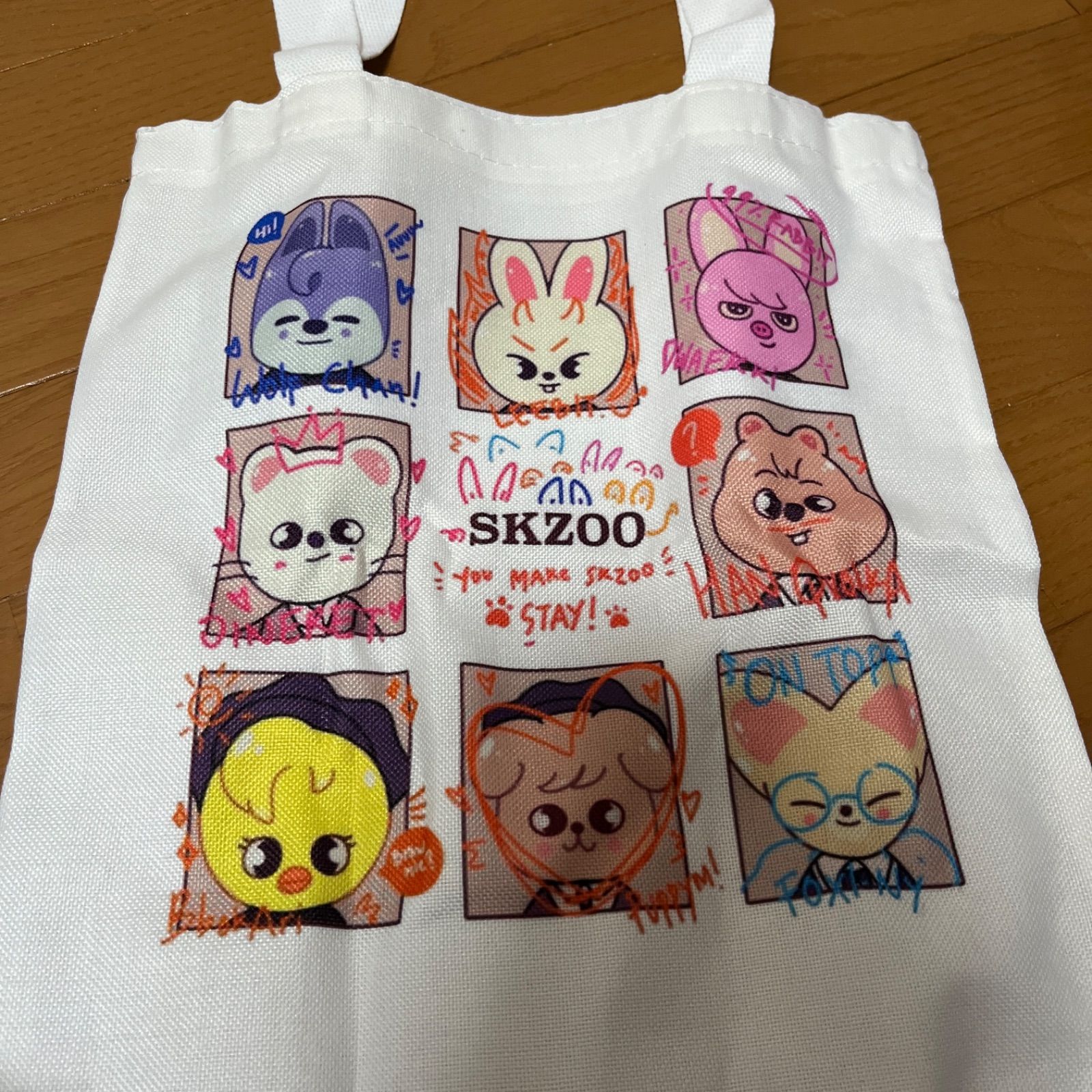 SKZOOトートバッグ　ポガリ Stray Kids SKZOO ポガリ ショッパーバッグ スキズ - メルカリ