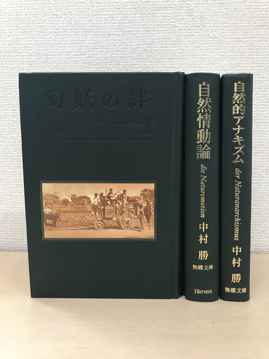 中村勝の本 3冊セット【幻妖の絆／自然情動論／自然的アナキズム】 無