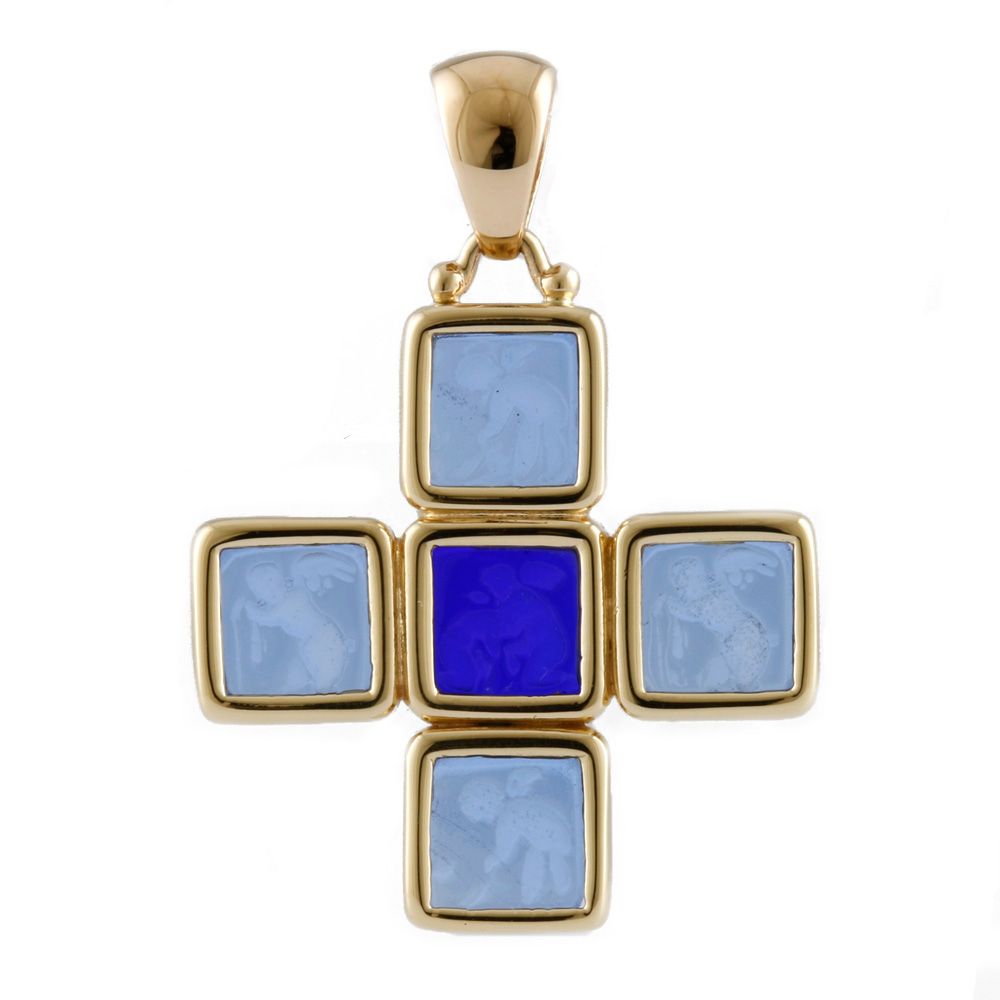 ☆新品☆ベネチアンガラス・カラフル花模様ペンダント ☆新品