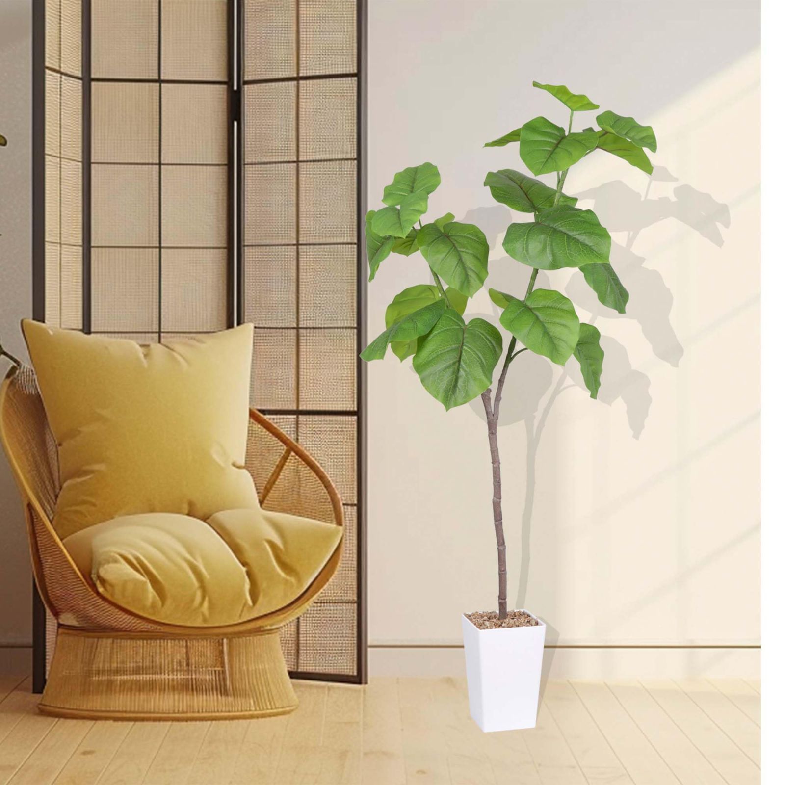 新着商品 フェイクグリーン 人工観葉植物 フィカス ウンベラータ 125cm 観葉樹 造花 光触媒 消臭 お手入れ簡単 オフィス 室内 インテリア WWW_OLIVIERBERNSTEIN_COM