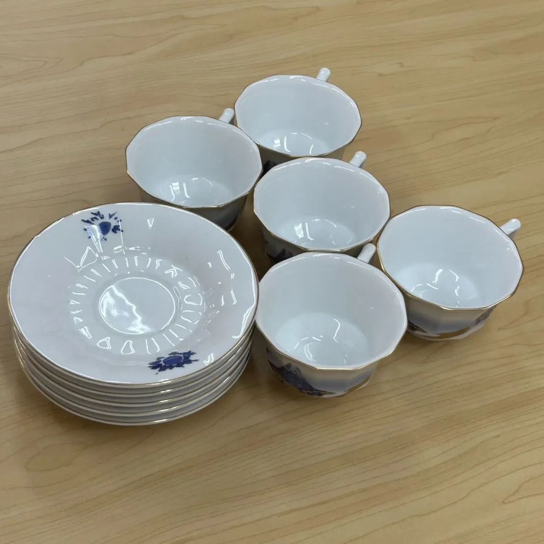 ロイヤルコペンハーゲン ブルーフルーテッド 17プレート×6 ロイヤル