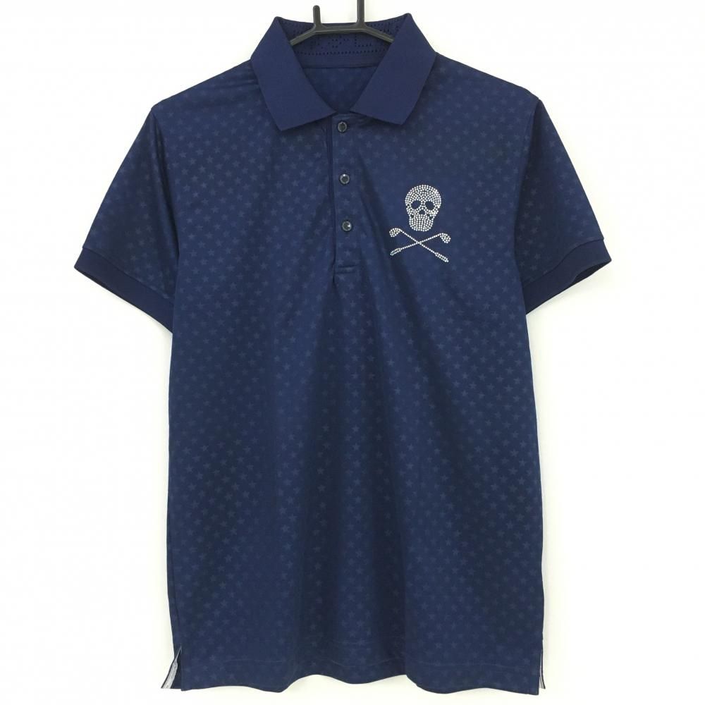 MARK & LONA ポロシャツ バックスカルラインストーン