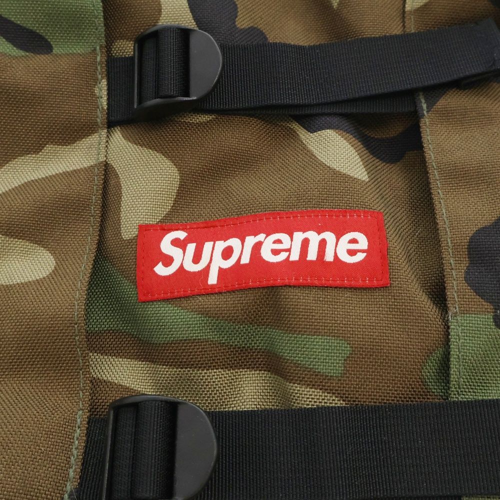 SUPREME (シュプリーム) 14SS Logo Backpack ロゴ バックパック リュックサック カモフラ カーキ - メルカリ