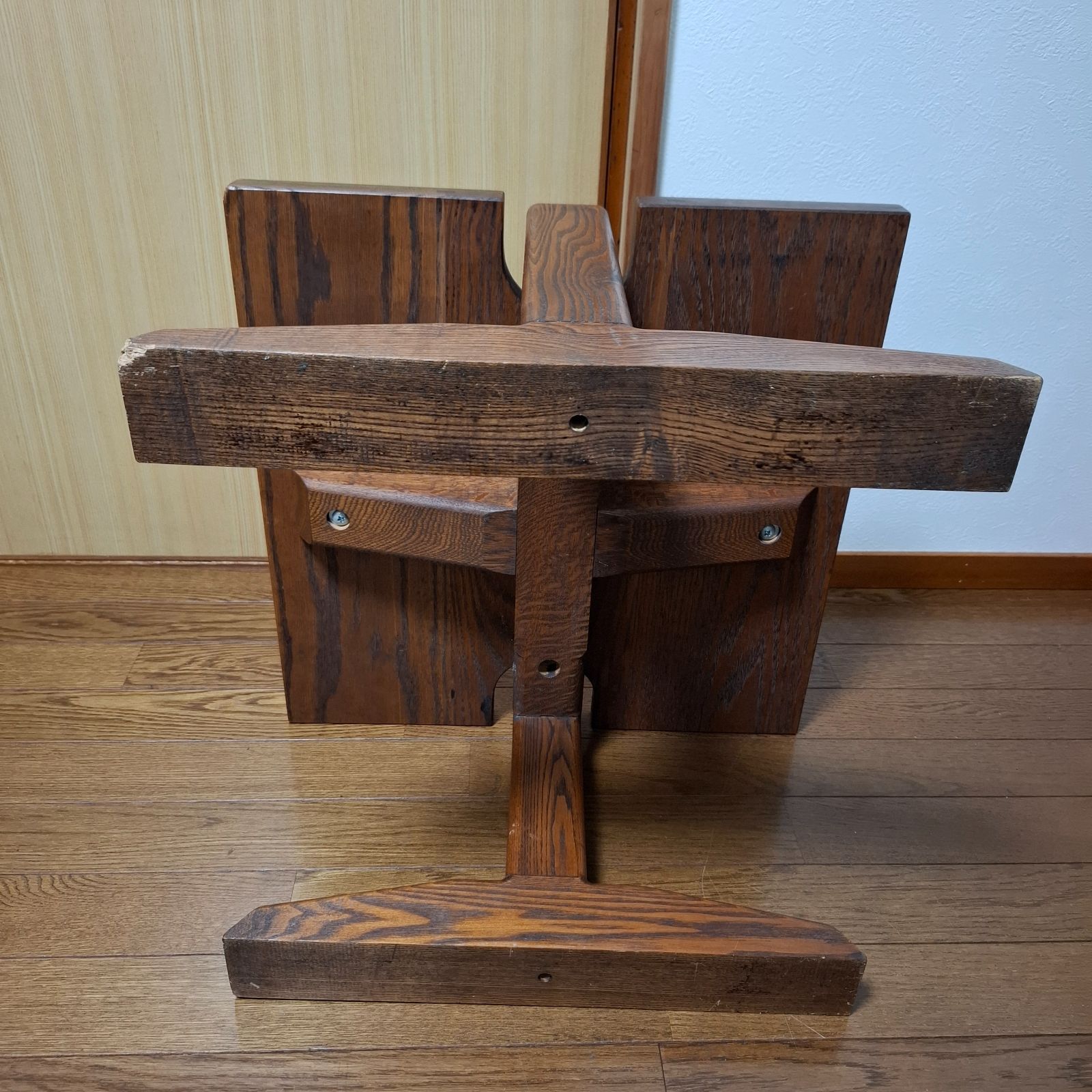 テーブル　木製　キャンプ　椅子にも使えます。