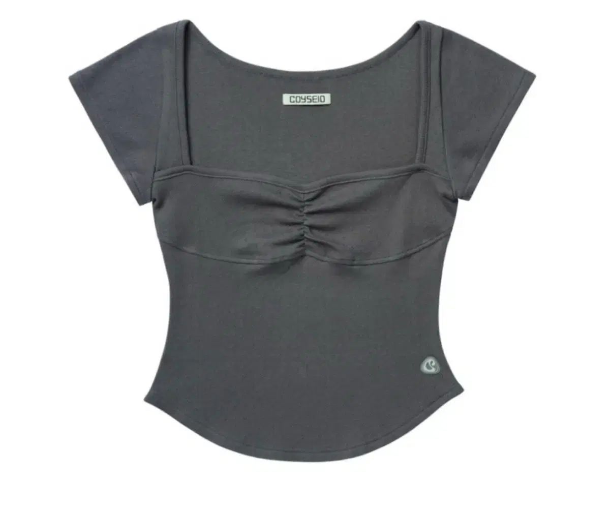 こいせいお パンチングシャーリング T シャツ チャコール