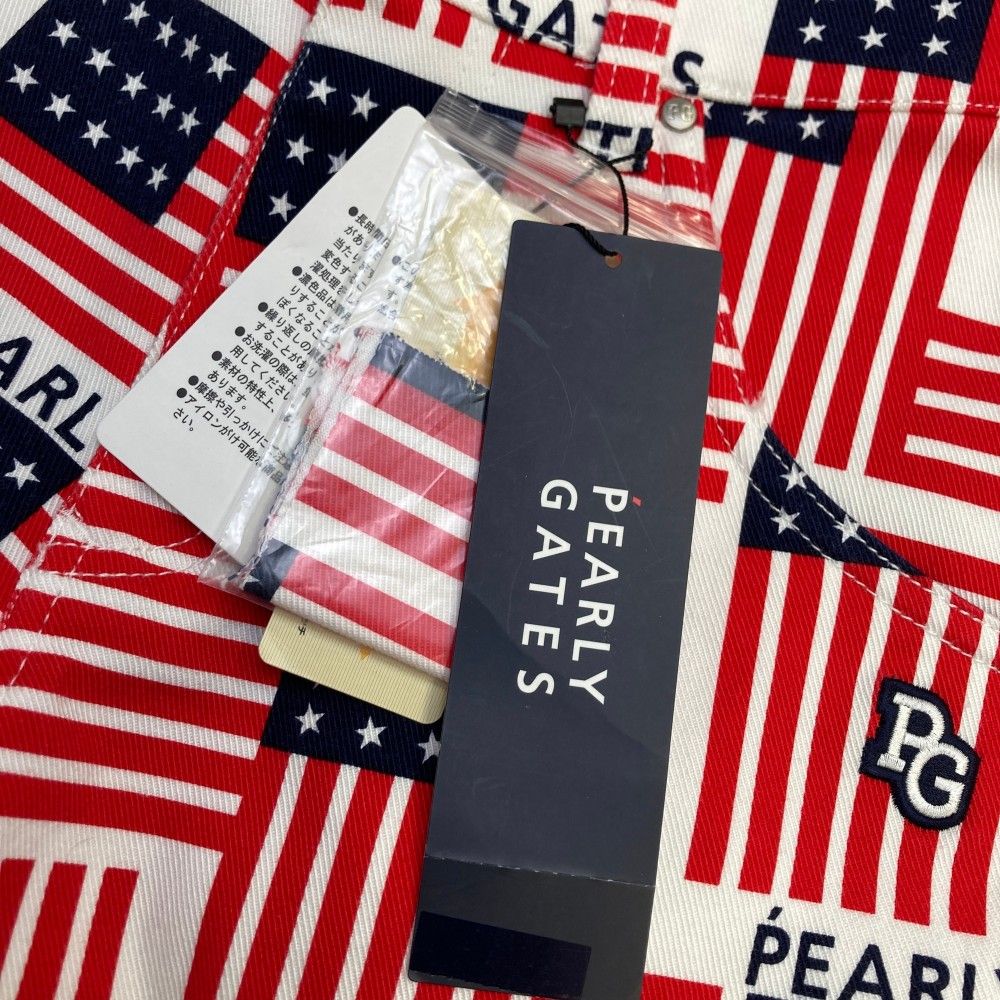 サイズ：0 PEARLY GATES パーリーゲイツ 055-0231024 パンツ 星条旗 レッド系 [240101489627] ゴルフウェア レディース ストスト サイズ：0 PEARLY GATES パーリーゲイツ 055-0231024 パンツ 星条旗