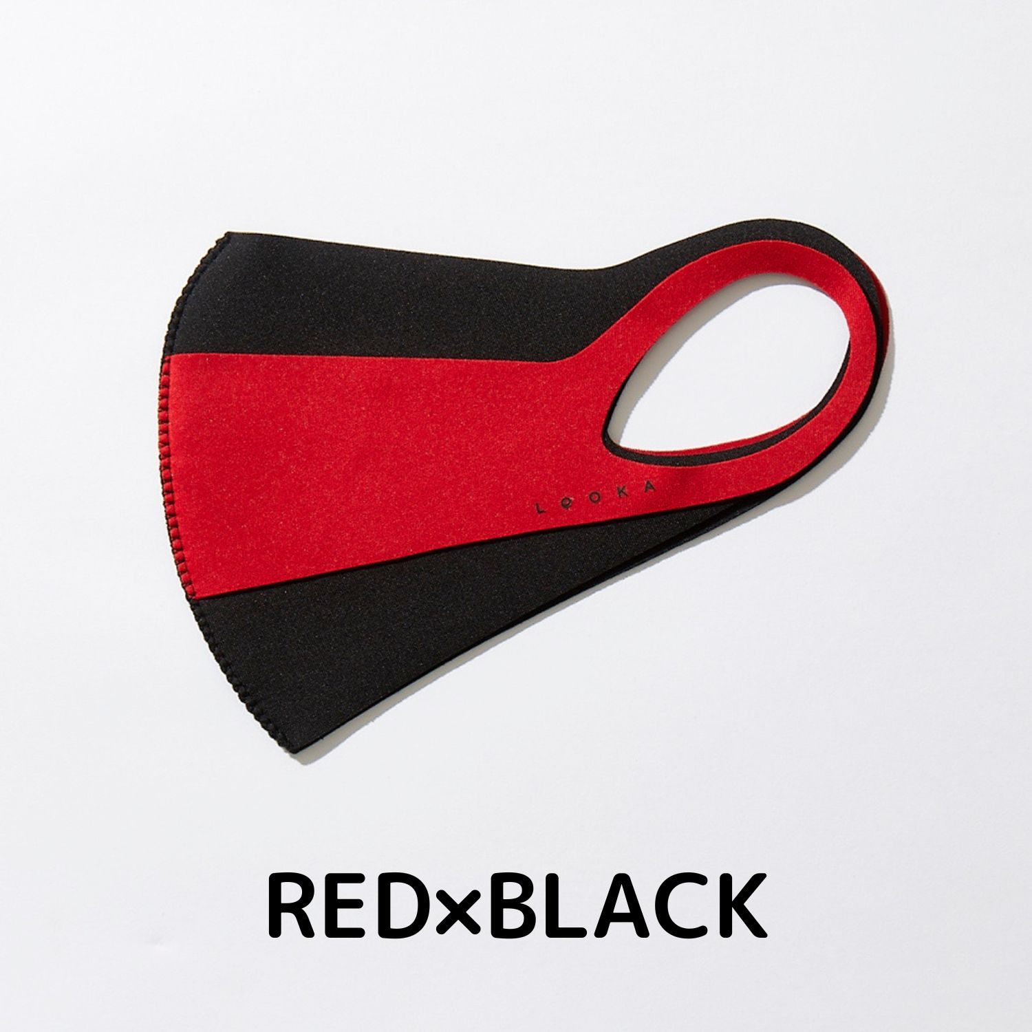 LOOKA MASK DUAL 【SLITBLACKRED】 【RED×BLACK】【BLACK×WHITE】 S