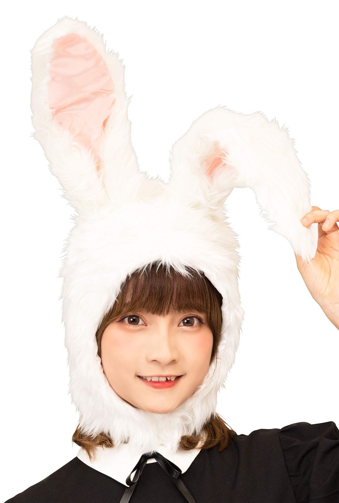 【人気商品】[クリアストーン] コスプレ ハロウィン かぶりもの もふもふうさたん ユニセックス ホワイト 衣装 仮装 コスチューム