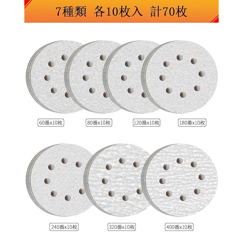 サンドペーパーキットを磨く 20ps125mm水スクラブサンドペーパー