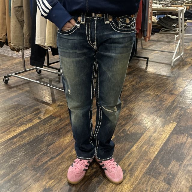 【TRUE RELIGION / トゥルーレリジョン】太ステッチデニムパンツ