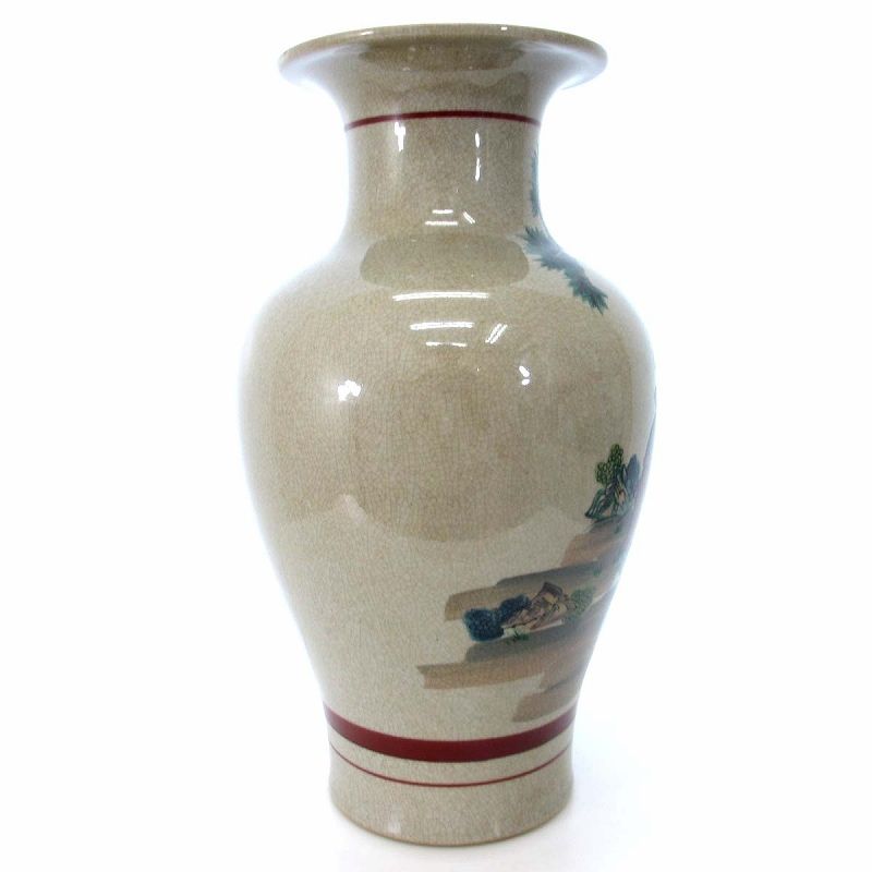 ◆ 圓山作 ◆ 九谷焼】九谷 圓山作 花瓶 花器 木箱入り 伝統工芸 インテリア