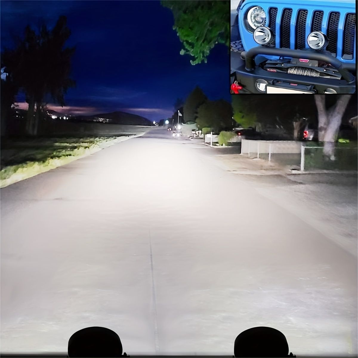 2個セット ヘッドライト 160W イエロー フォグランプ 20000lm LED 車用 カーライト スポットライト 明るい 防水 角度調整 t1049