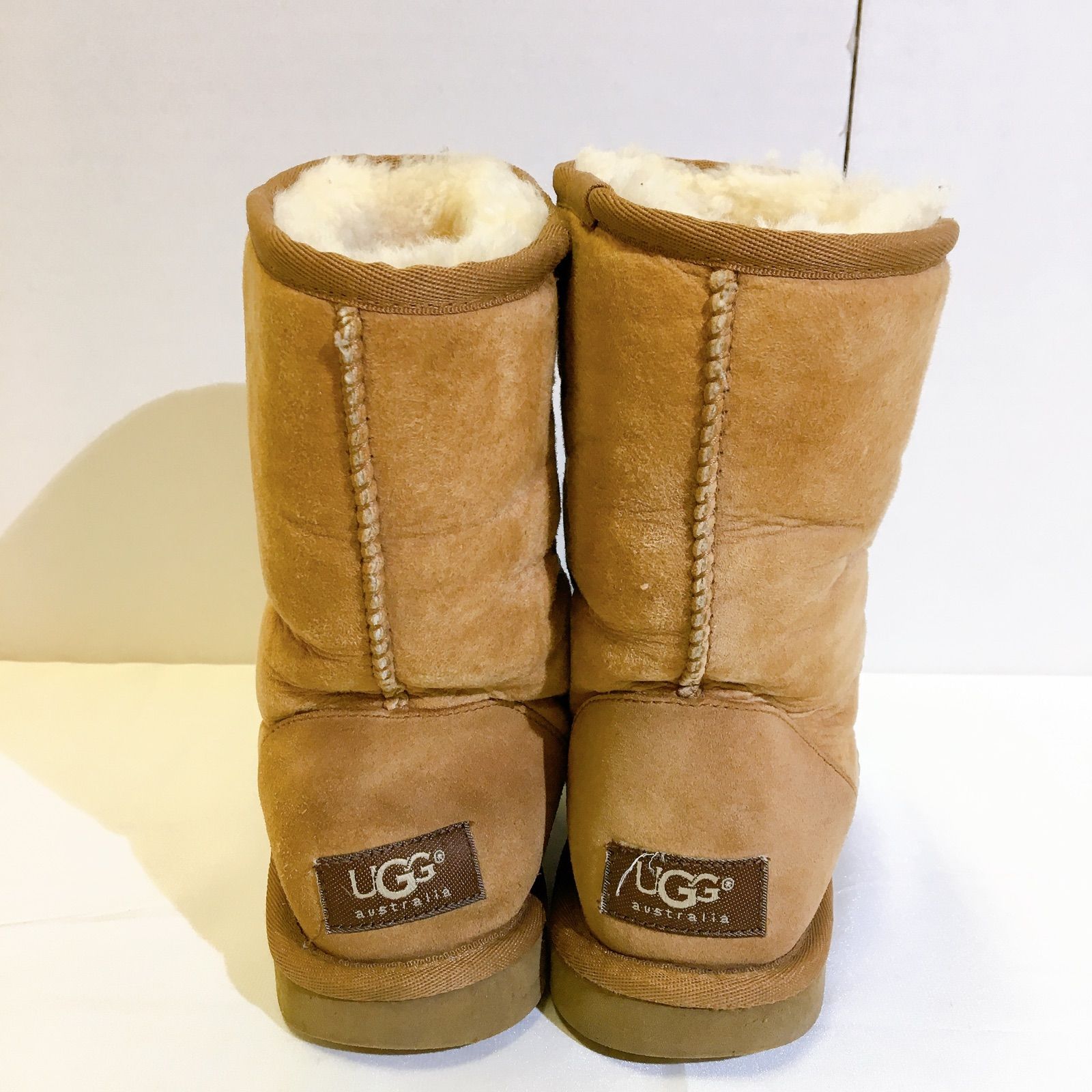 UGG ムートンブーツ アグ しろい キャメル W6