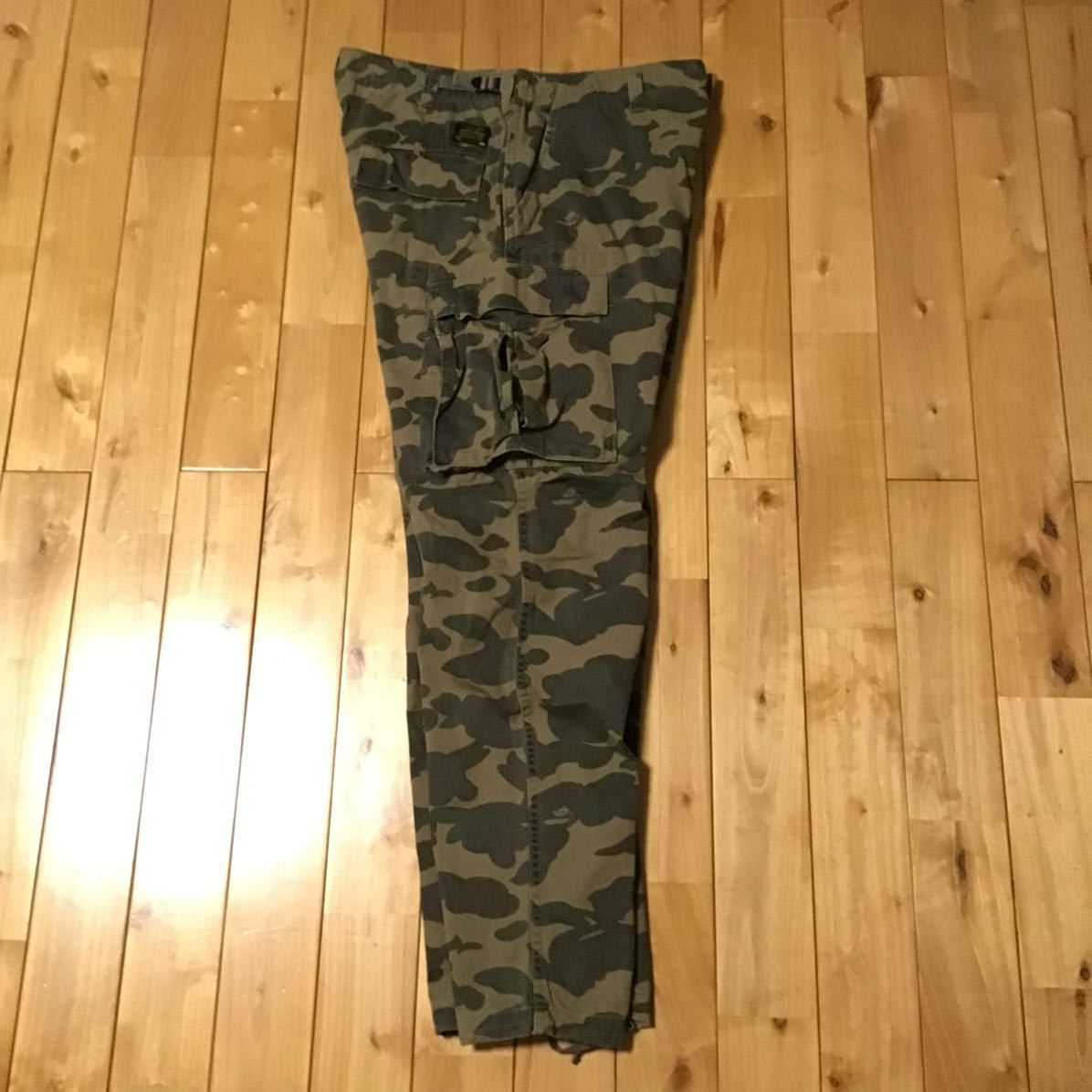 1st camo green カーゴパンツ Mサイズ a bathing ape BAPE camo cargo