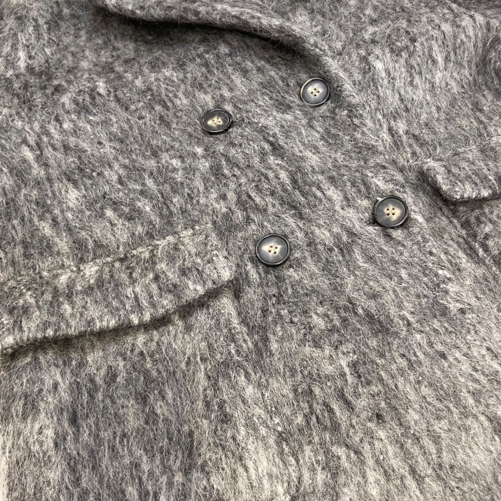 ANOGH アノフ WOOL SHAGGY JACKET COART BEIGE シャギーコート 立体感