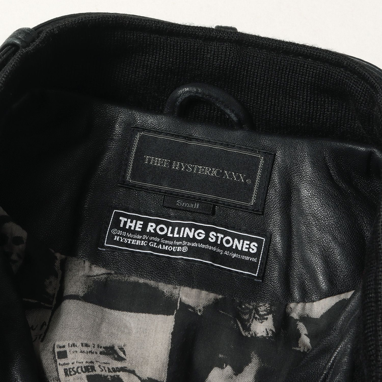 ヒステリックグラマーTHE ROLLING STONES レザージャケット S ヒステリックグラマーTHE ROLLING STONES レザージャケット S