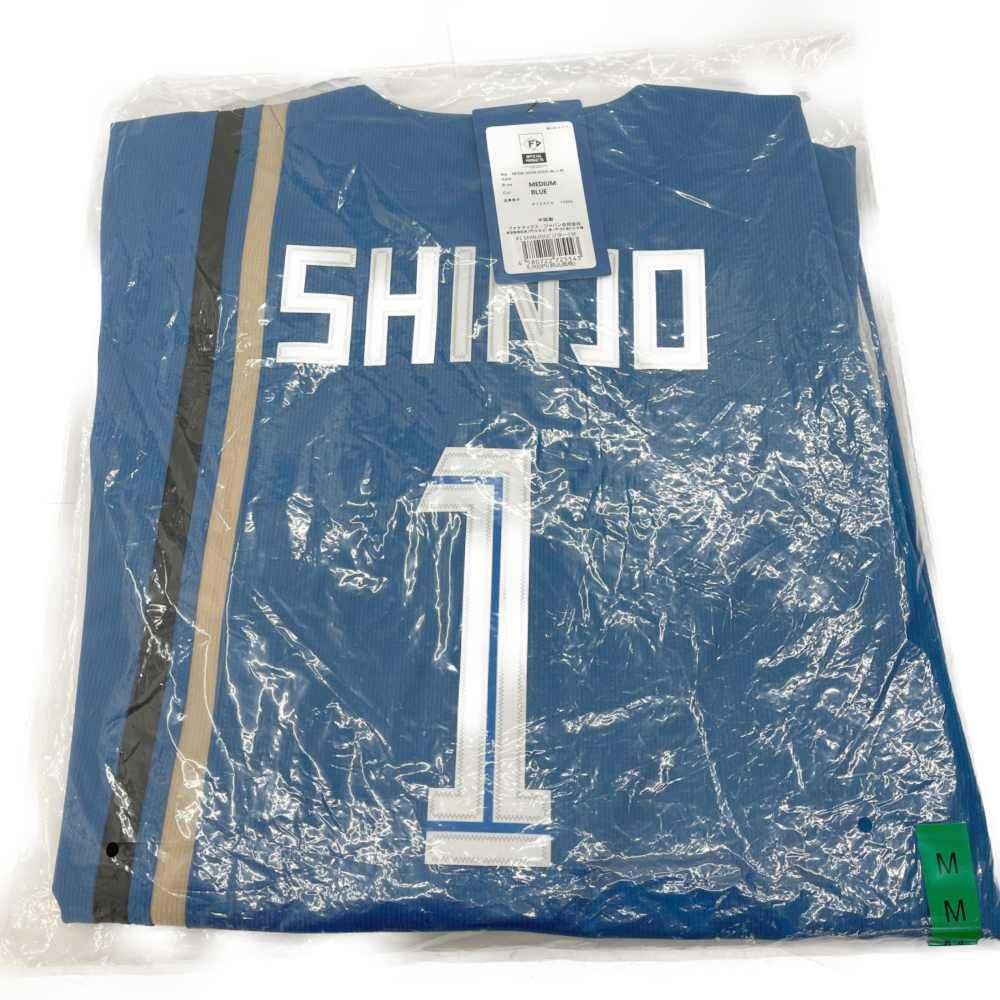 り*様 SHINJO #1 XL ブルー ユニフォーム ◇◇ ファイターズレプリカユニフォームビジター/新庄監督