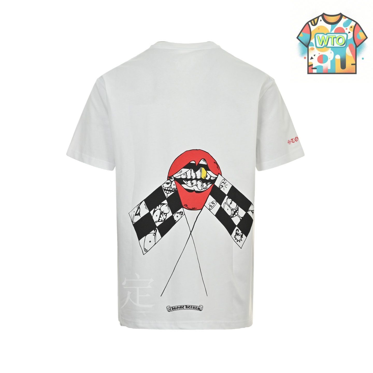 Chrome Hearts Tシャツ 今日特価】Chrome Hearts クロームハーツ 25ss 唇と旗プリント T