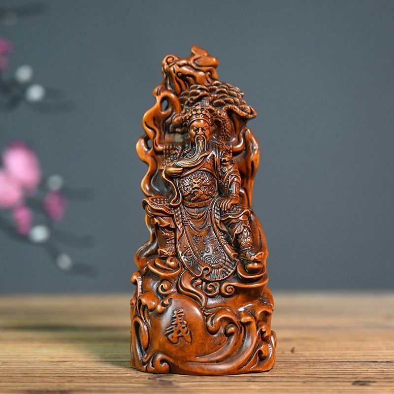 関羽像 神 三国志　銅製　仏像　彫刻　置物　開運 縁起　インテリア　アンティーク Amazon｜CNYYDS-三国志 関羽像 関帝像 関公像 銅製 ブロンズ像