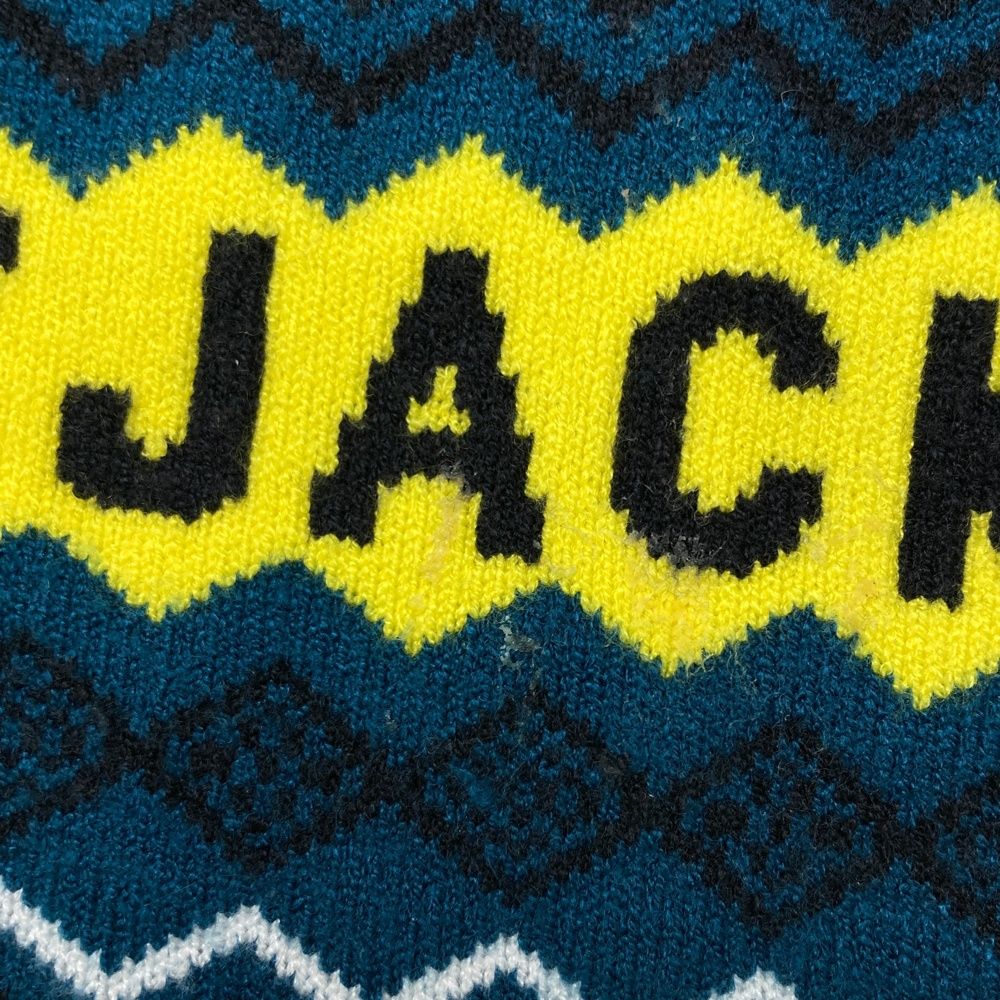 ◾️ジャックバニー　コットンロゴタートルニット中古品　Lサイズ◾️ ジャックバニー JB ジャガードロゴタートルネックニット