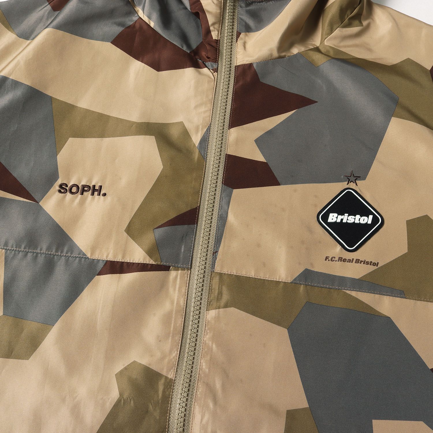 F.C. Real Bristol 迷彩フードパーカー M 【公式通販】