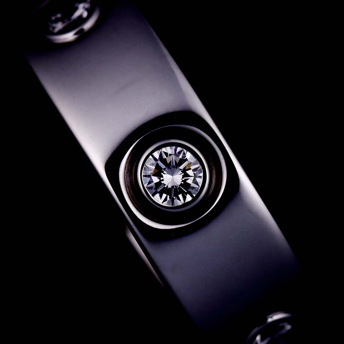 カルティエ Cartier ラブ #49 リング フル ダイヤ K18 WG ホワイト