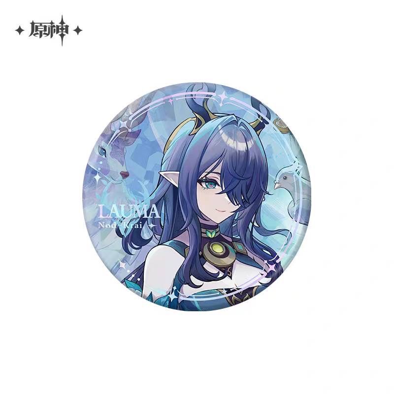 原神　フリンズ　缶バッジ 描き下ろし　ナドクライ　Luna 公式正規品 月明りの道しるべ 缶バッジ フリンズ ラウマ アイノ