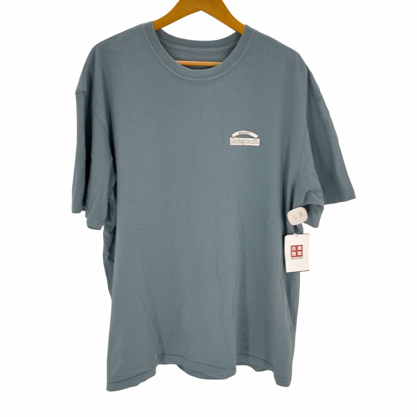 patagonia USA製 organic cotton パタゴニア 目白 店舗限定 MEJIRO店 北斎ウェーブ 富士山 両面プリント Tシャツ L オーガニックコットン 北斎の名画『神奈川沖浪裏』に描かれた山と波をオマージュ｜雑誌