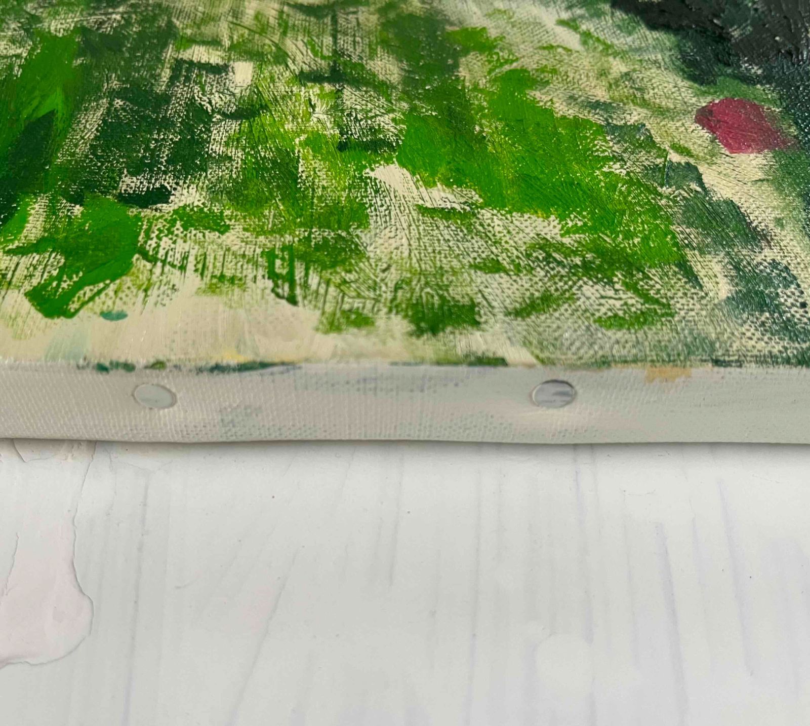 32×41㎝「雨を待つ木」F6・原画・油彩画 - メルカリ